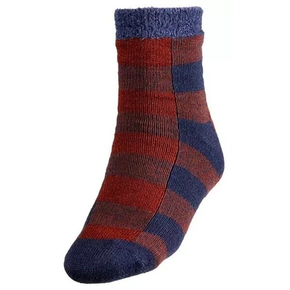 Northeast Outfitters Mens Cozy Cabin Buff Check Socks Nvy/Brwn L-8/12 NEW - Picture 4 of 6